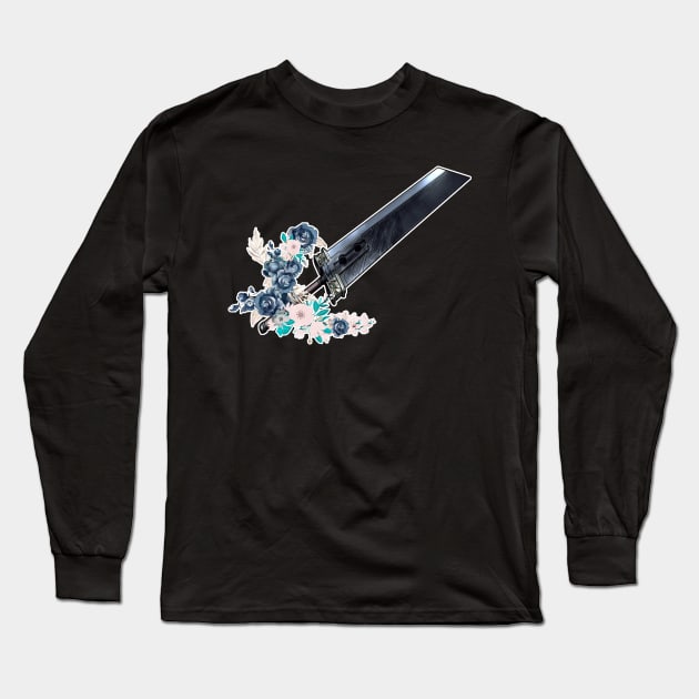 Buster Sword Bouquet Long Sleeve T-Shirt by aaallsmiles